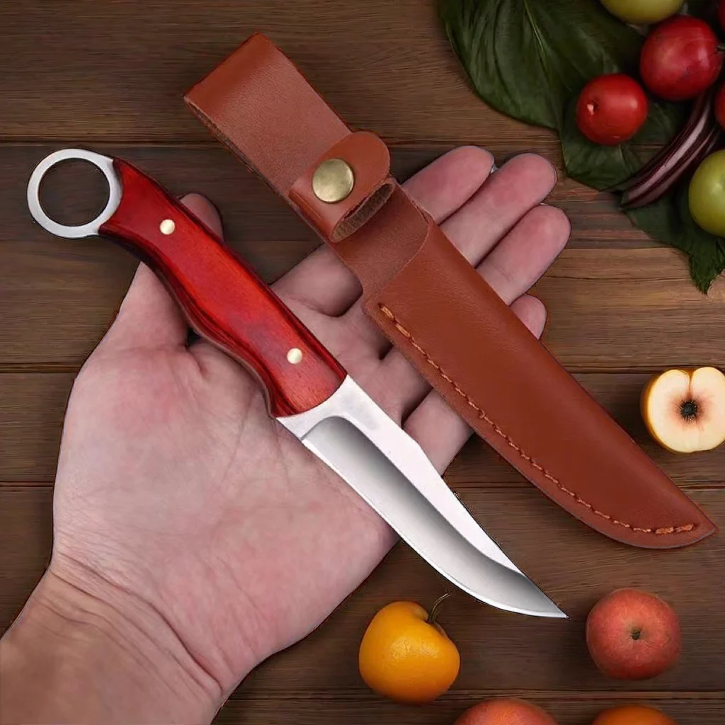 1 pezzo, coltello in acciaio inossidabile, coltello da frutta, utensili da cucina, forniture da cucina, per uso domestico, campeggio all'aperto, pesca