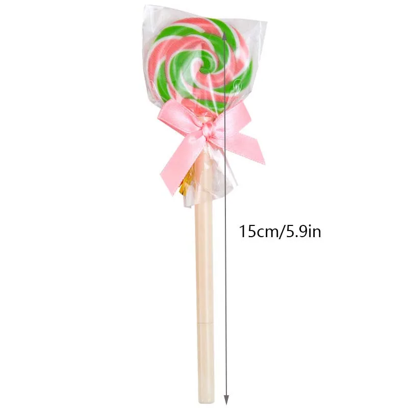 8 Buah Pena Bolpoin Lolipop Gaya Permen Kreatif Hadiah Lucu Siswa Perlengkapan Alat Tulis Pena Penandatanganan Kantor Sekolah