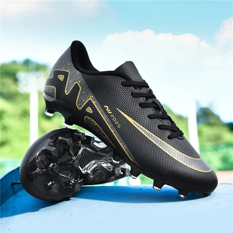 Men's Soccer Shoes Cleats TF/FG Ankle Fast Football Field Boots Anti-Slip Outdoor Grass Multicolor Training Match Male Sneakers