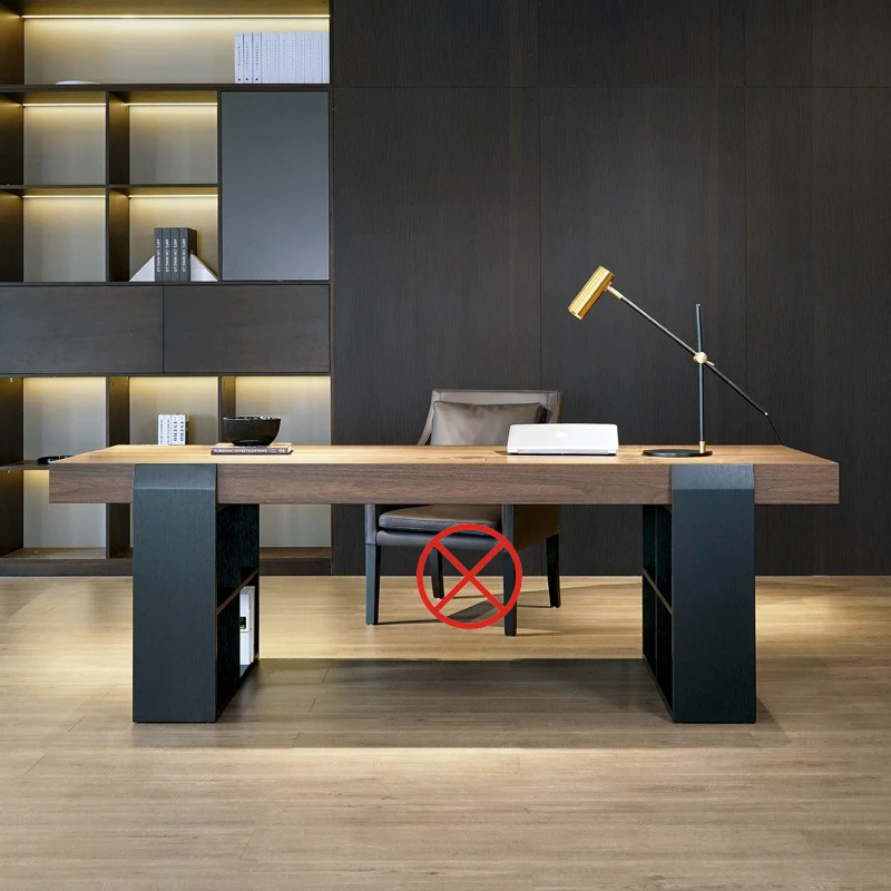 French Retro Office Desks Modern Fashionable Simple Computer Office Desks Exquisite Solid Wood Furniture Mesa De Trabalho YS40CC