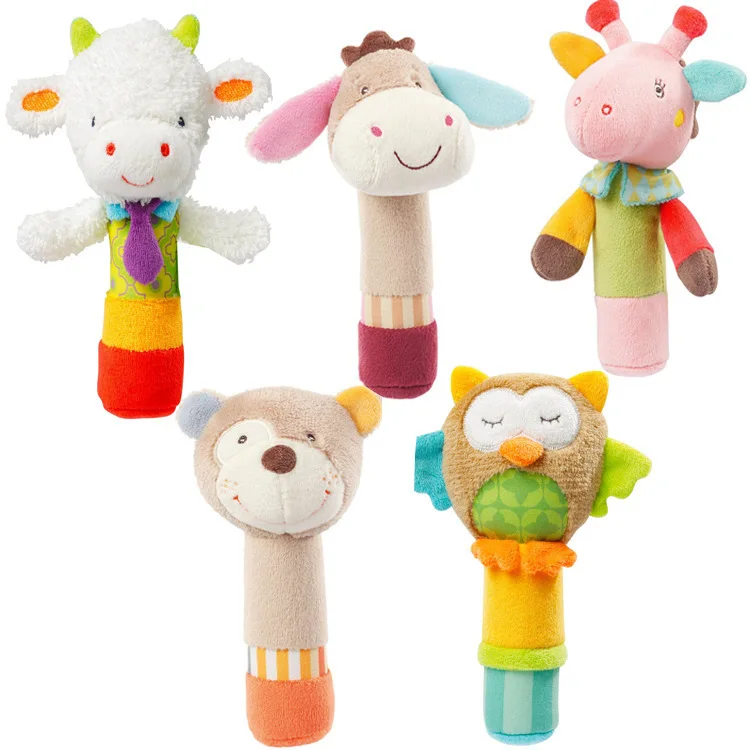 

New Baby Rattles Toys 0-24 Months Mobile Hanging Bed Stroller Newborn Grab Ability Training Plush Toys Baby Boys Girls Gifts