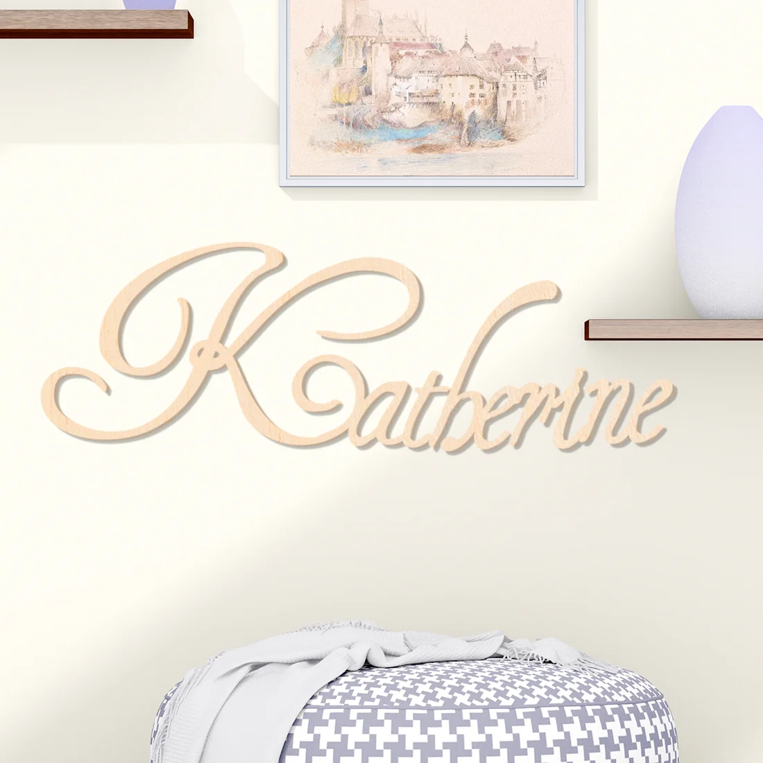 1 قطعة حب فني مثال علامة مقطوعة بالليزر اسم مخصص لوحة خشبية علامة خشبية النمط التقليدي لوحة ديكور الطاولة #4