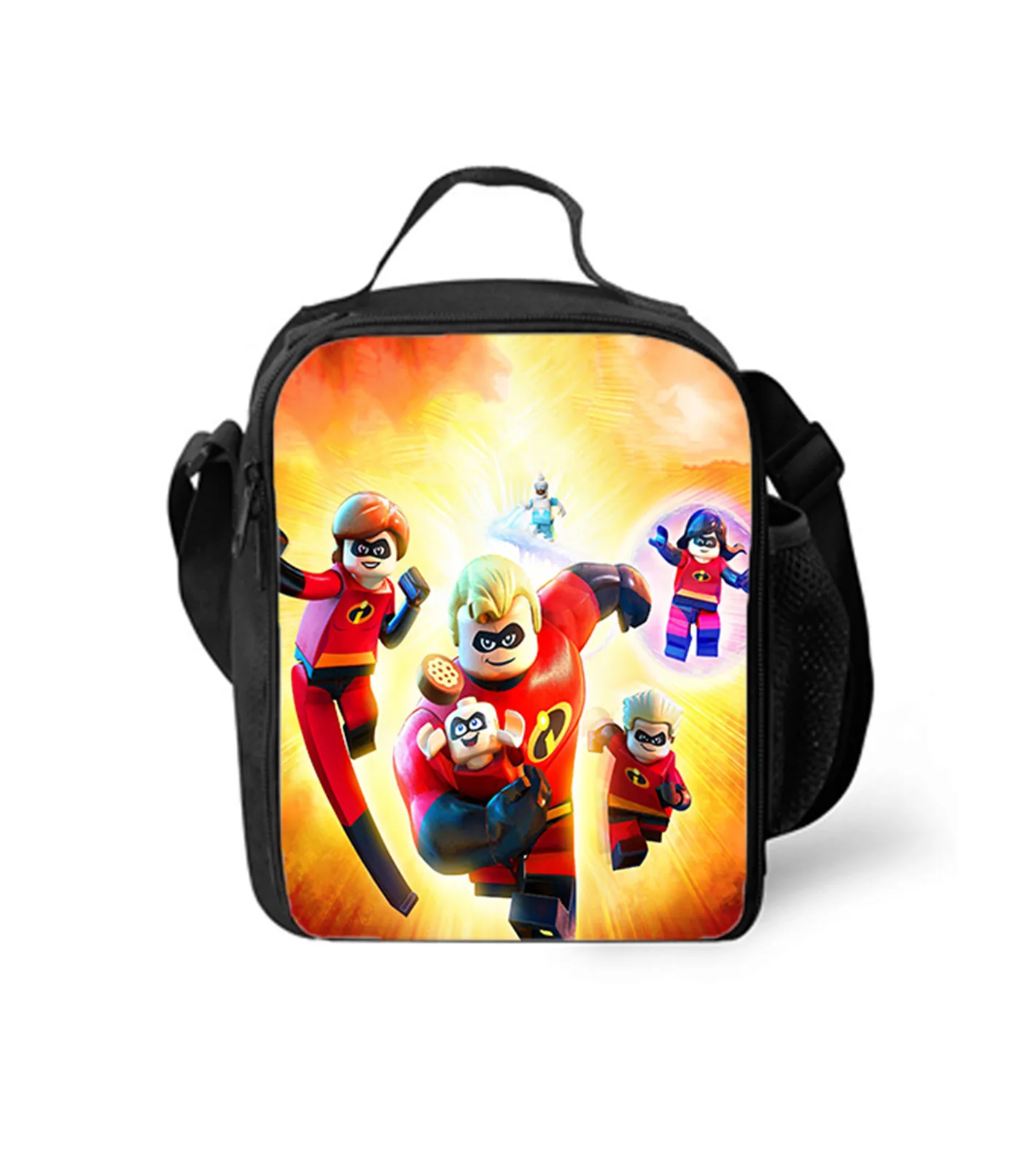 The Incredibles Cute School Lunch Box,Classic Reusable Picnic Bag Insulated Lunch Tote for Little Boy Girl