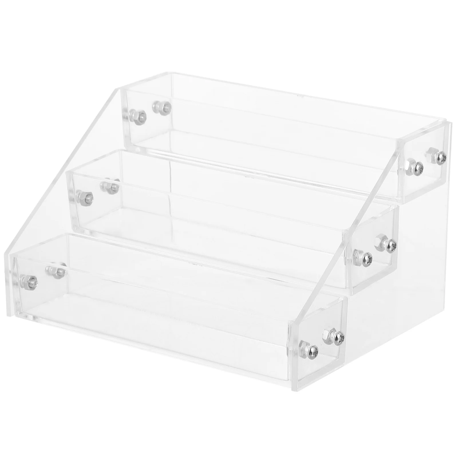 1 قطعة منظم طلاء الأظافر واضح متعدد الطبقات رف شاشة مستقر منخفض مركز الجاذبية منضدة الزينة غرفة نوم #3