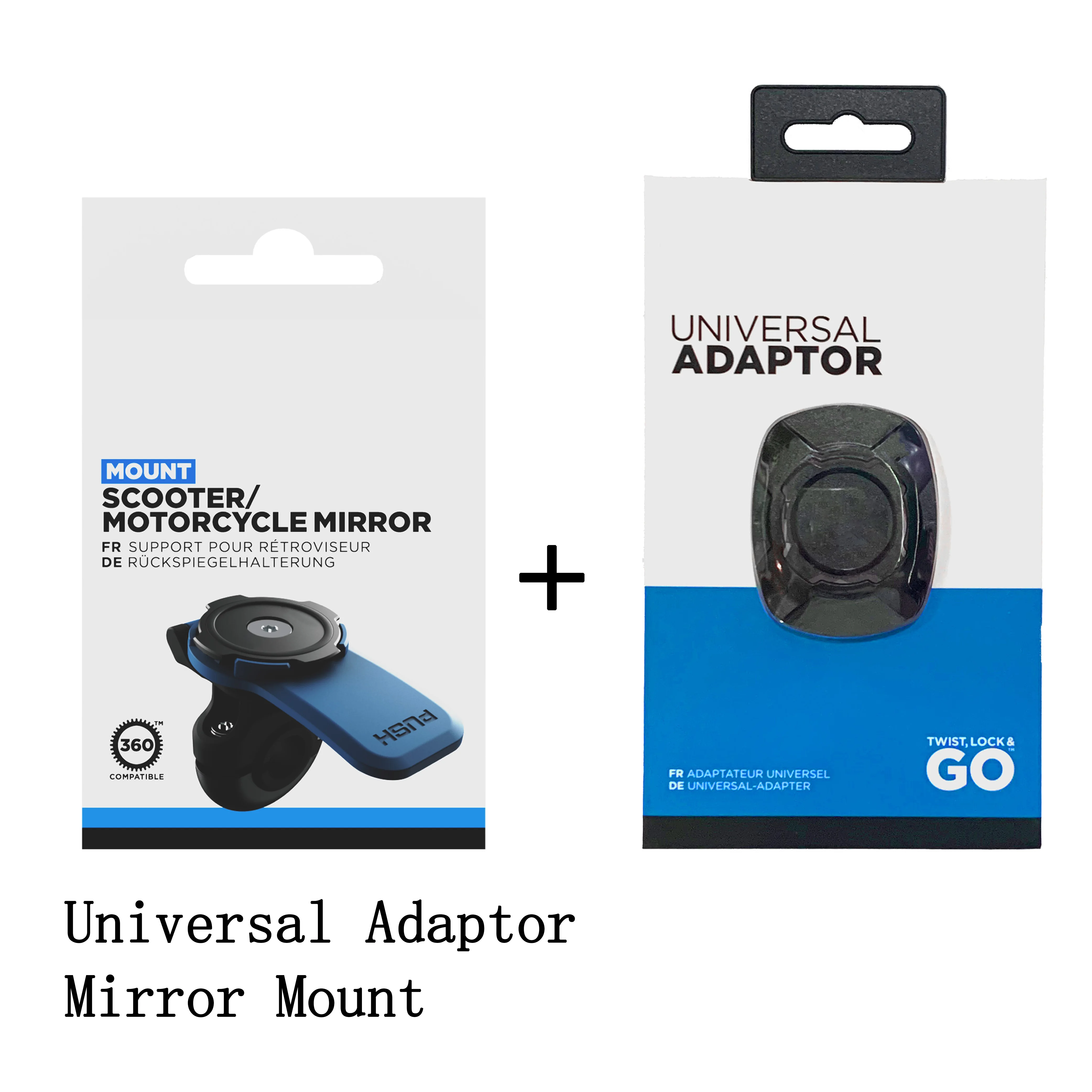 

Motorcycle Phone Mount Kit-Mirror Mount+Universal Adaptor