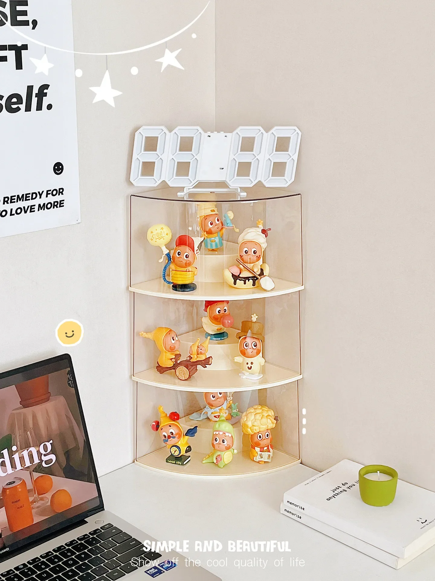 Transparent Acrylic Display Case for Action Figures Dustproof Protection Showcase for Collectible Doll Toys Organizer Box