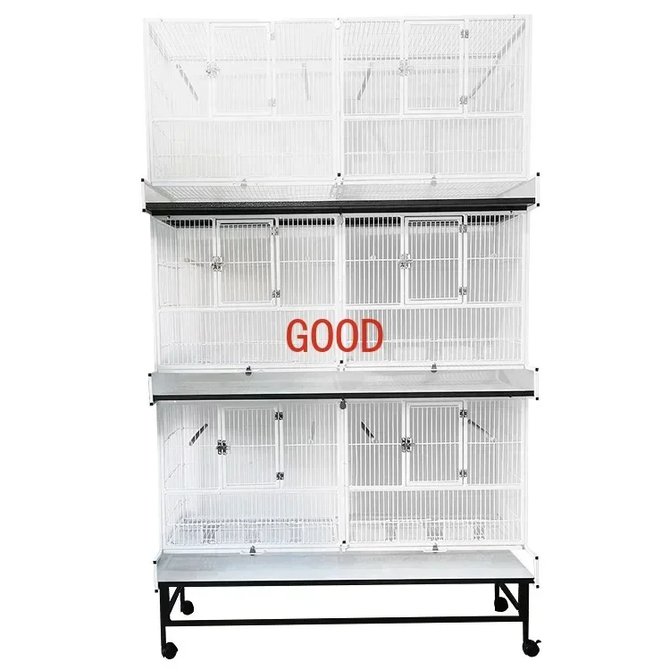 

Liugongge three-layer large group bird cage parrot cage