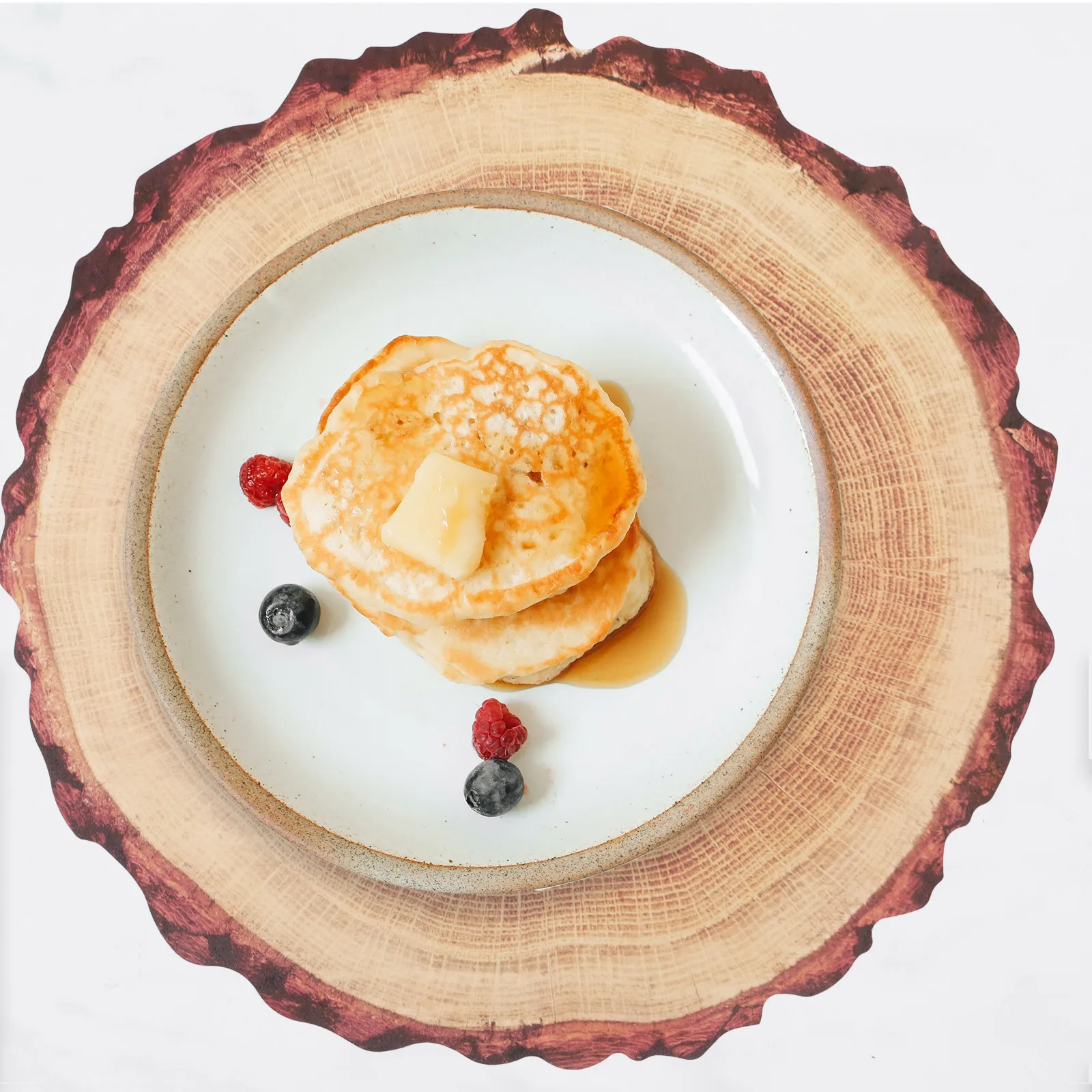 

4Pcs Tree Stump Coaster Round Drink Coasters Anti Skid Cup Pads for Tabletop Protection Plastic Placemats for Coffee Table