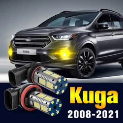 2pcs LED Fog Light Bulb Lamp For Ford Kuga 1 2 3 2008-2021 2010 2011 2012 2013 2014 2015 2016 2017 2018 2019 2020 Accessories