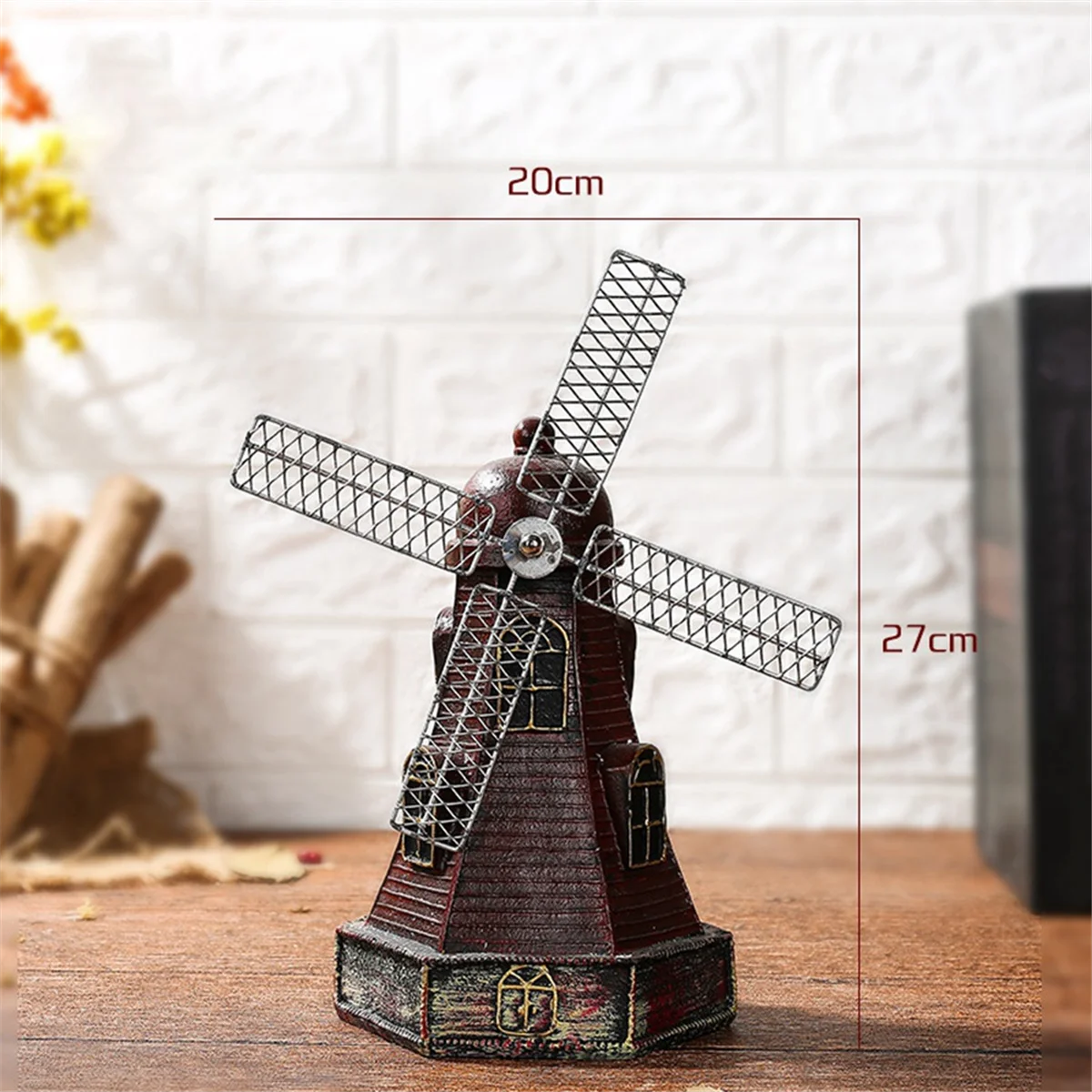 Money Box Resin Piggy Bank Retro SavingBox Retro Saving Pot Windmill Crafts Netherlands Resin Crafts Resin SavingBox,B-2