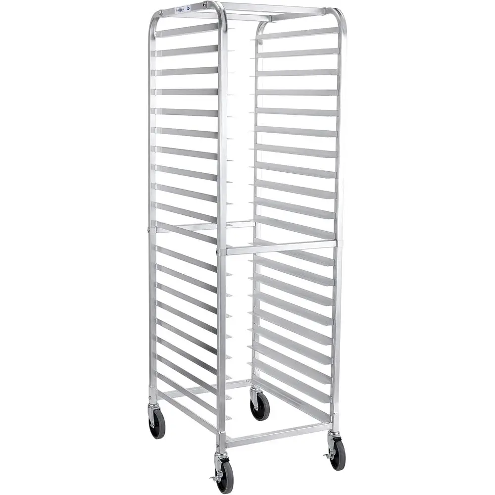 

Proeeshaw Bun Pan Bakery Rack 20 Tier with Wheels, Racking Trolley Storage or Hal or ull Sheets