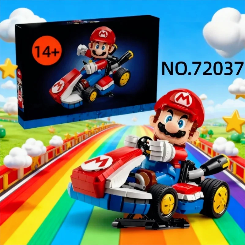 2025 NEUE 72037 Standard Modell Bausteine Klassisches Spiel Racing Auto Montage Ziegel Spielzeug für Kinder Weihnachten Geburtstag Geschenk