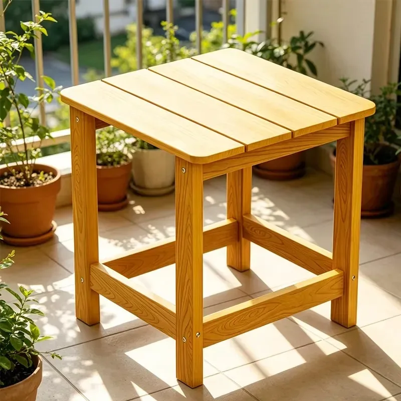 Large Size Comfortable Modern Outdoor Chair for Garden Beach Durable Plastic with Wood Steel Frame Waterproof Anti Corrosion