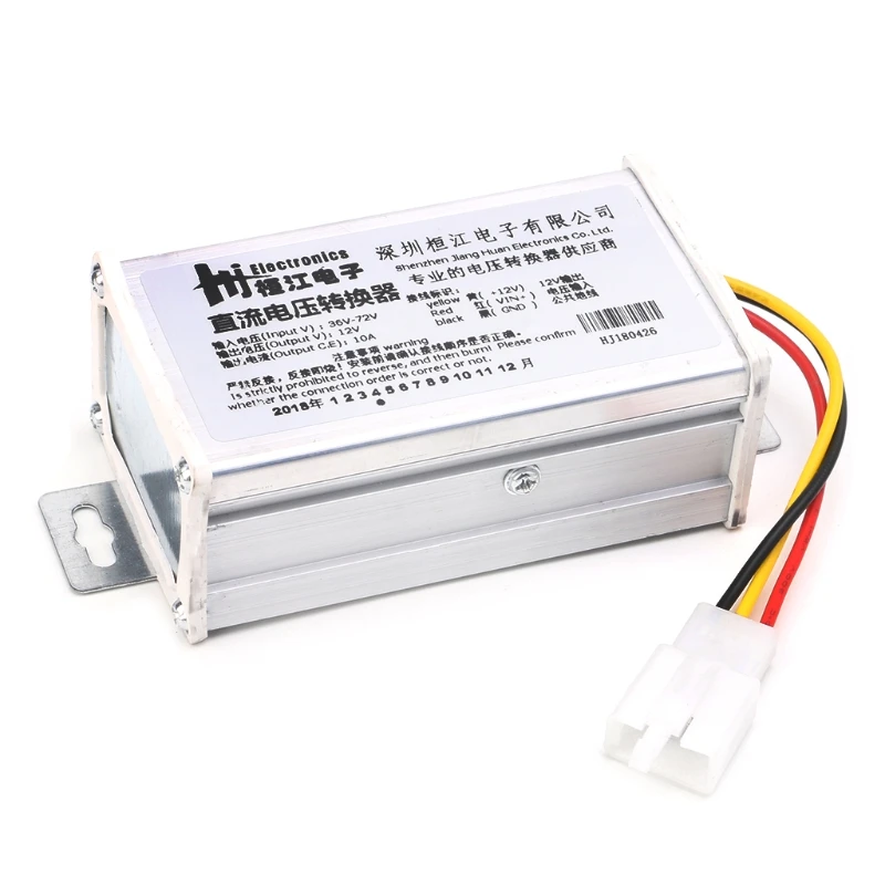 High Efficiency Car Step Down Power Module 36V 48V 60V 72V to for DC 12V 10A