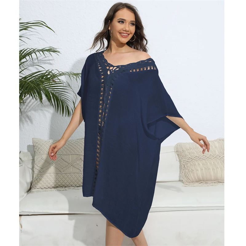 Robe de plage d'été pour femme, cover-up bikini adt et vêtements de plage élégants pour femme, 2024