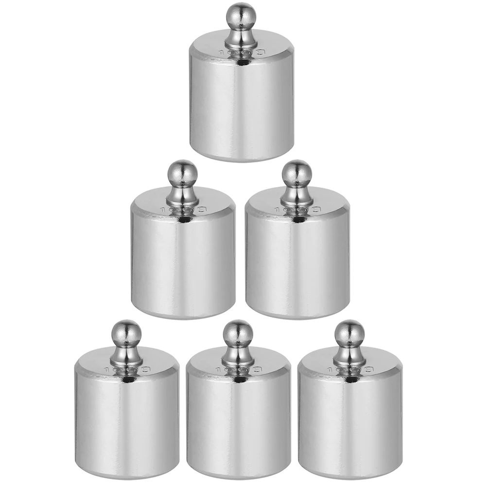 

6pcs Chrome Plated Calibration Weights 100g Steel Weighing Tools Scale Balance Accurate Digital Laboratory Instruments