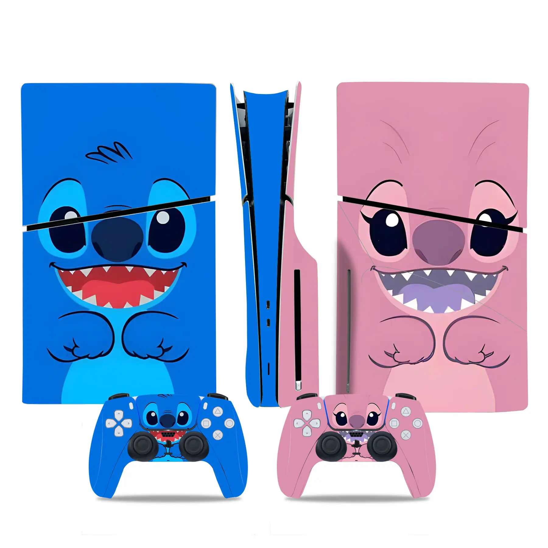 

PS5 Slim Disc Edition Skin Sticker Decal For PlayStation 5 Slim Disc Console and 2 Controllers PS5 Slim Disc Skin Sticker Vinyl