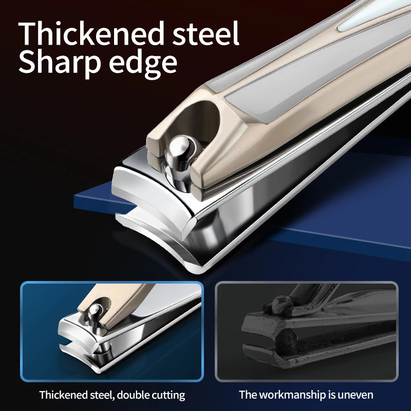 Imported full set of stainless steel nail scissors set easy to carry 12/16pcs home ear scoop pedicure kit nail clippers original