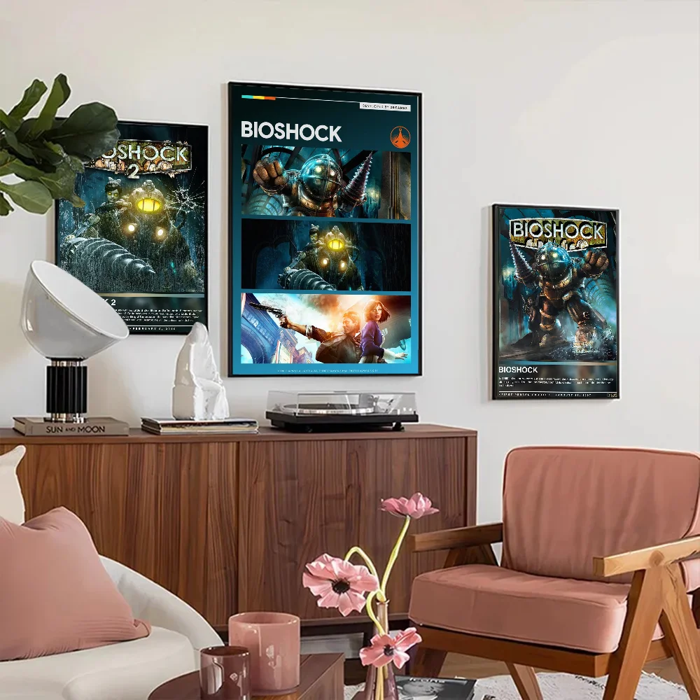 Fanart Game Bioshock Rapture Poster Good Quality Prints and Posters HD Quality Poster Wall Art Painting Study Home Decor