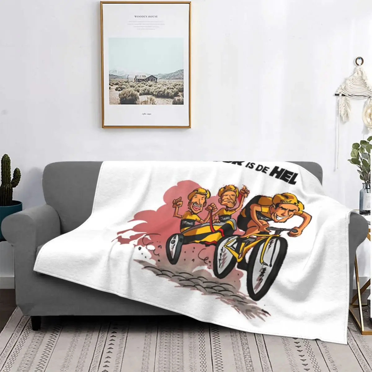 

Van Der Poel Art Merch Blanket Velvet All Season Wout Van Aert Cute Super Warm Throw Blankets For home Outdoor Bedspread