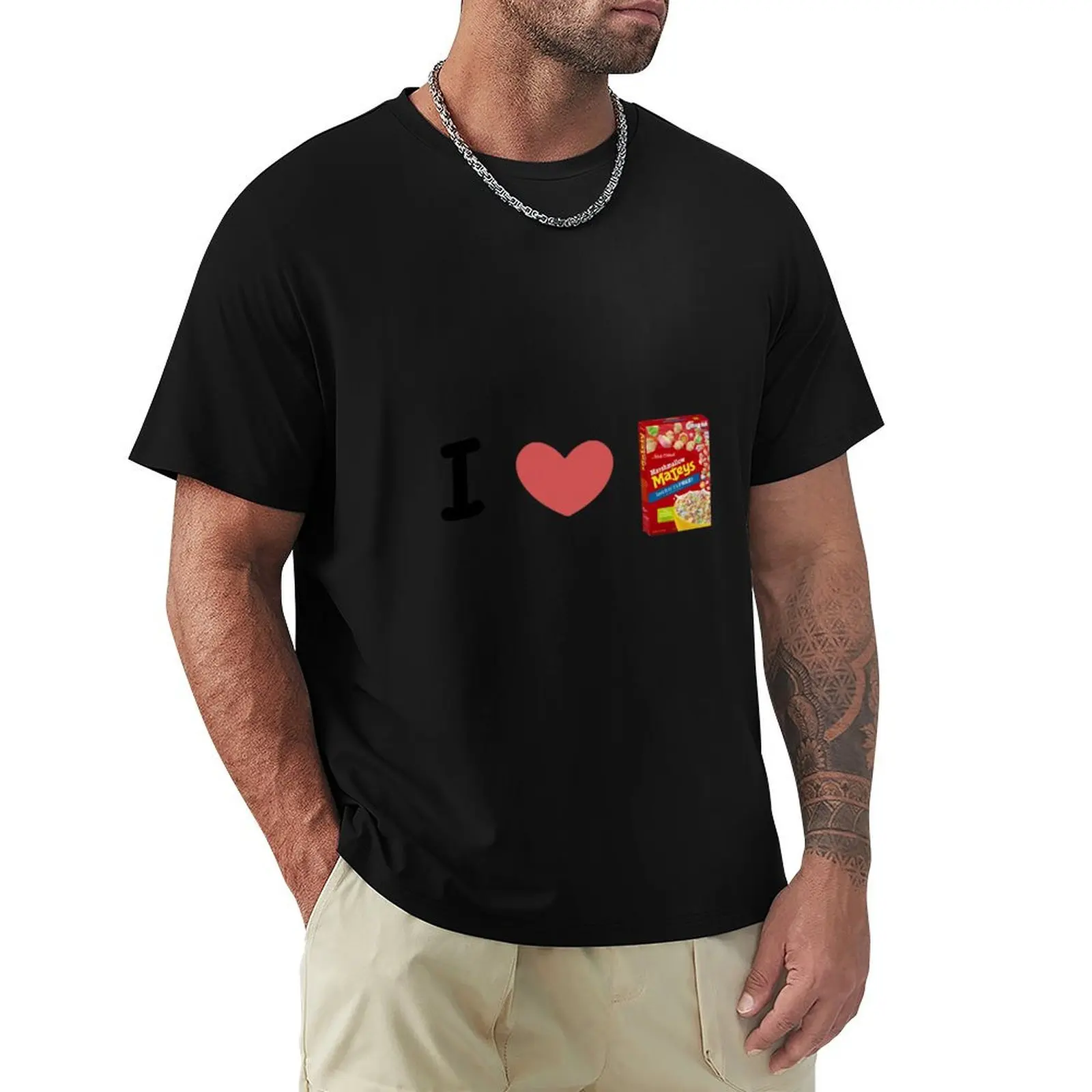 I <3 Marshmallow Mateys T-Shirt t shirts for man cotton soft T-Shirt