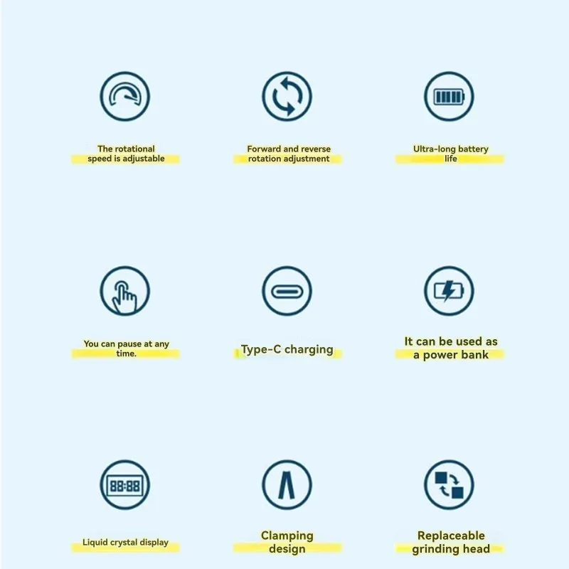 ASWUT-Nail File Nails Accessories Electric Nail Drill Machine 45000RPM Rechargeable LCD Display Gel Nail Polish