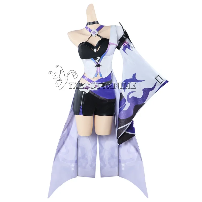 Honkai Star Rail Huangquan Cosplay Peruca Acheron Outfit Guarda-chuva Vermelho Acessório Sapatos Festa de Halloween Para Mulheres Adereços #   1