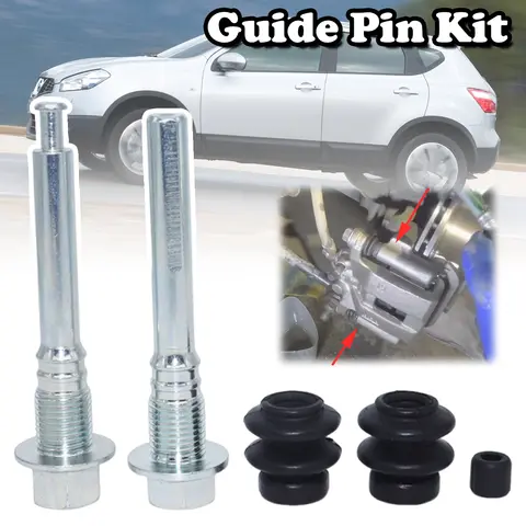 닛산 쥬크 F15/F16 캐시카이 J10 듀얼리스 좌우 디스크 하우징 볼트용 리어 브레이크 캘리퍼 실린더 슬라이더 가이드 핀 예비 부품