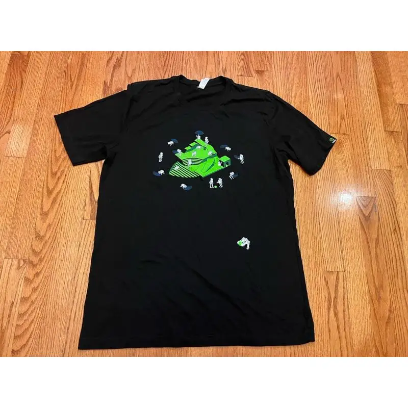 تي شيرت بشعار Nvidia أسود Xl Gpu Ai الموظف فقط Geforce Core Cuda Chip Robots