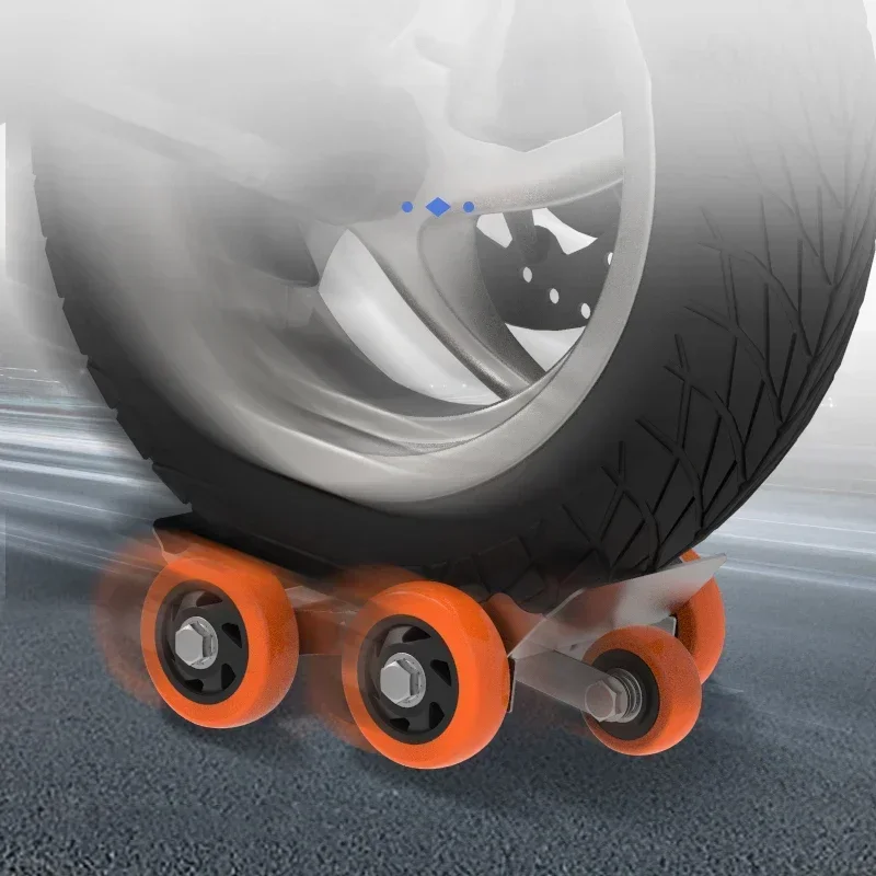 1500kg Capacity Vehicle Dolly Casters Heavy Duty Vehicle Skates Dolly Wheel Car Repair Slide Vehicle Car Moving Dolly