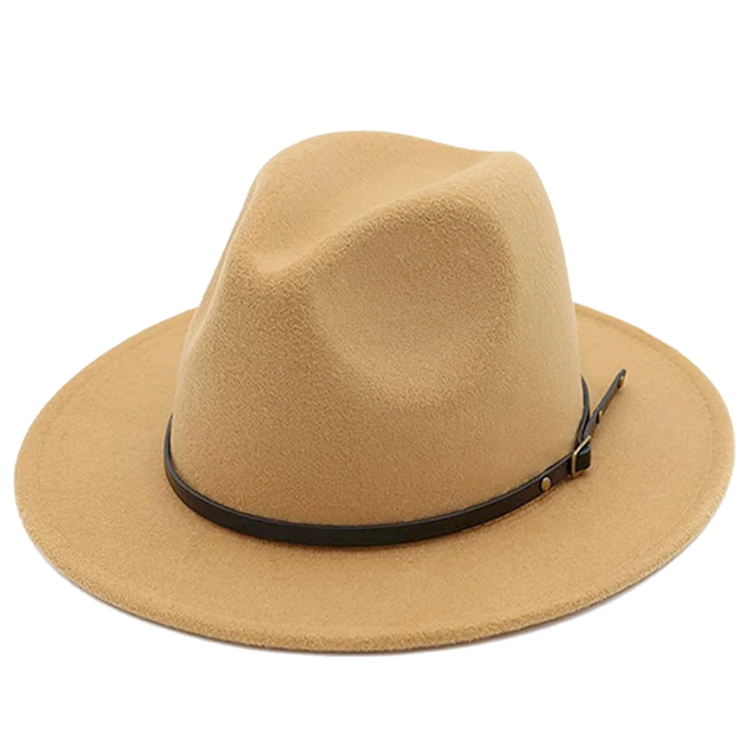 

Mistdawn Fedora Panama Hat Wide Brim 7cm Adjustable with Sweatband for Men Women Multi-Color for Wedding Party
