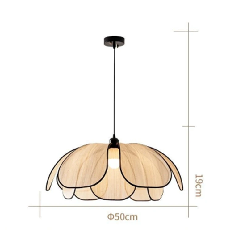 Vintage Hand-Woven Lotus Dining Room Chandelier Bedroom Living Room Lamp E27 Lamp Head 3 Color Light AC85-265v-ABHG