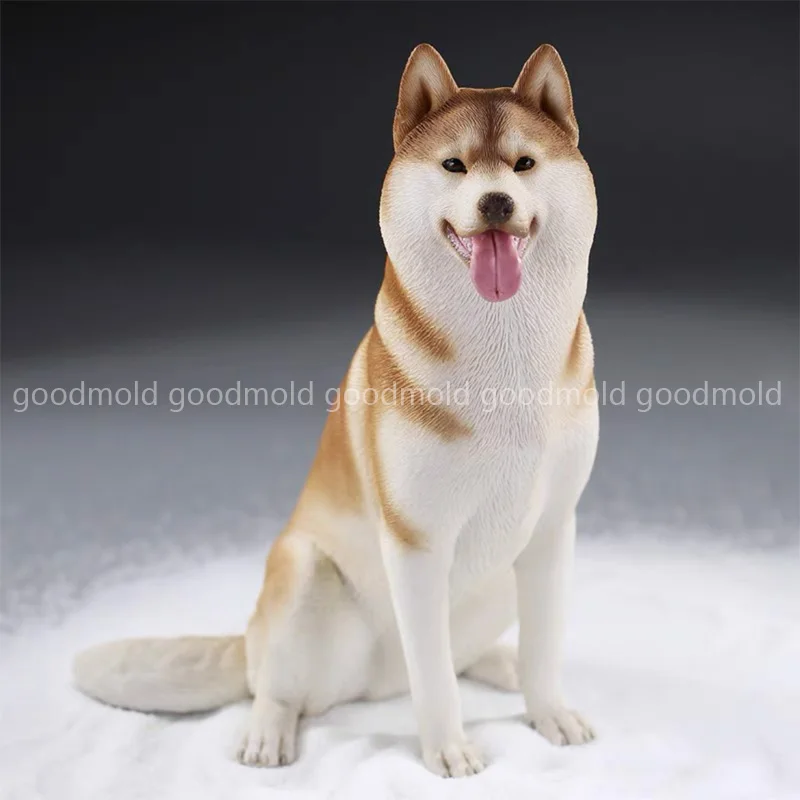 Molde de resina Epoxy para escultura de Husky, yeso aromático hecho a mano, molde de silicona para perros y mascotas, suministros para hacer velas y jabón, regalos hechos a mano