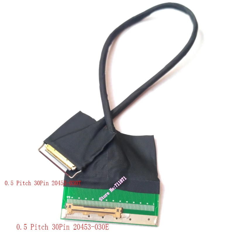 Com anel de tração 30 40 pinos cabo de extensão 20453 030t 040t a 20455 030e 040e estender linha fio 30p 40pin lvds edp extensão