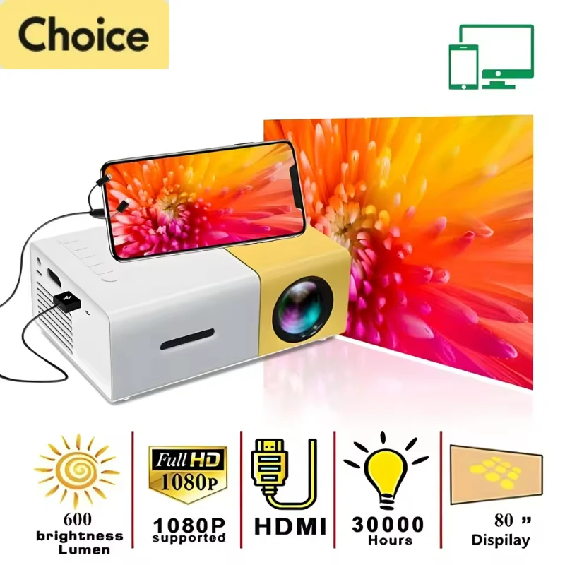 

Мини-проектор HD YG300, Портативный проектор для кинотеатра в casa, Hampulas al aire libre, 수зрачность, светодиодный, USB, проектор de m