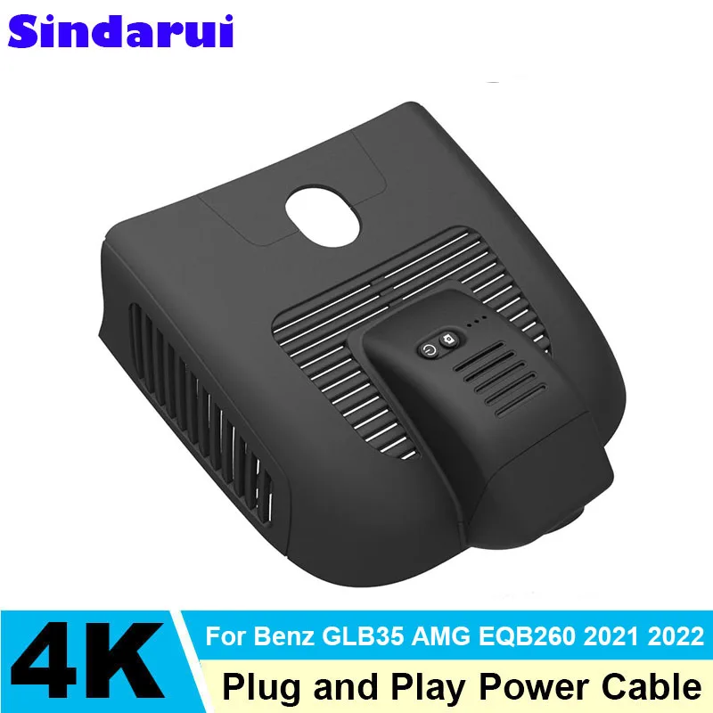 

4K HD 2160P Новый автомобильный видеорегистратор Plug and Play Dashcam WIFi для Mercedes Benz GLA200 GLB35 AMG EQB260 2021 2022 Часы с приложением