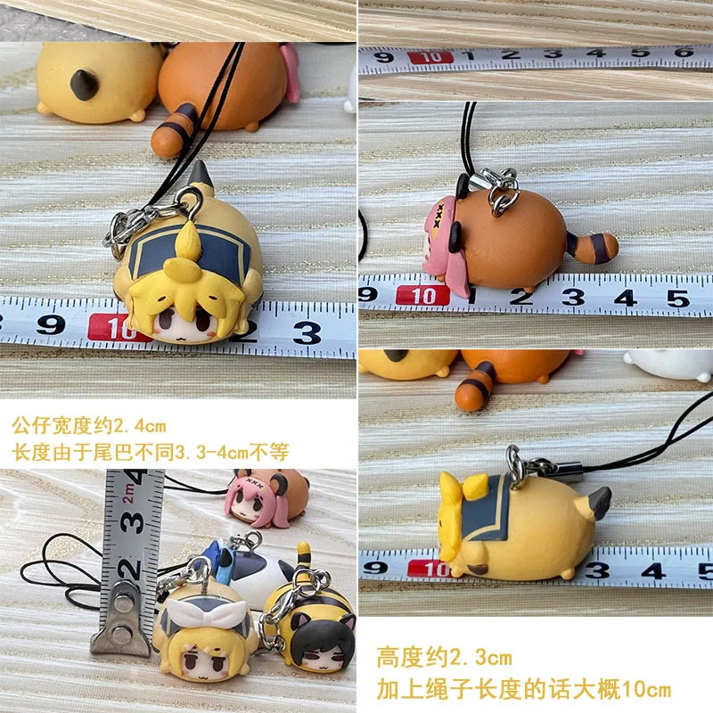 新作3cmアニメ初音ミクアクションフィギュアキーホルダー怪盗リンレン可愛い蜂Qバージョンフィギュアモデルキーリングペンダント子供のおもちゃ