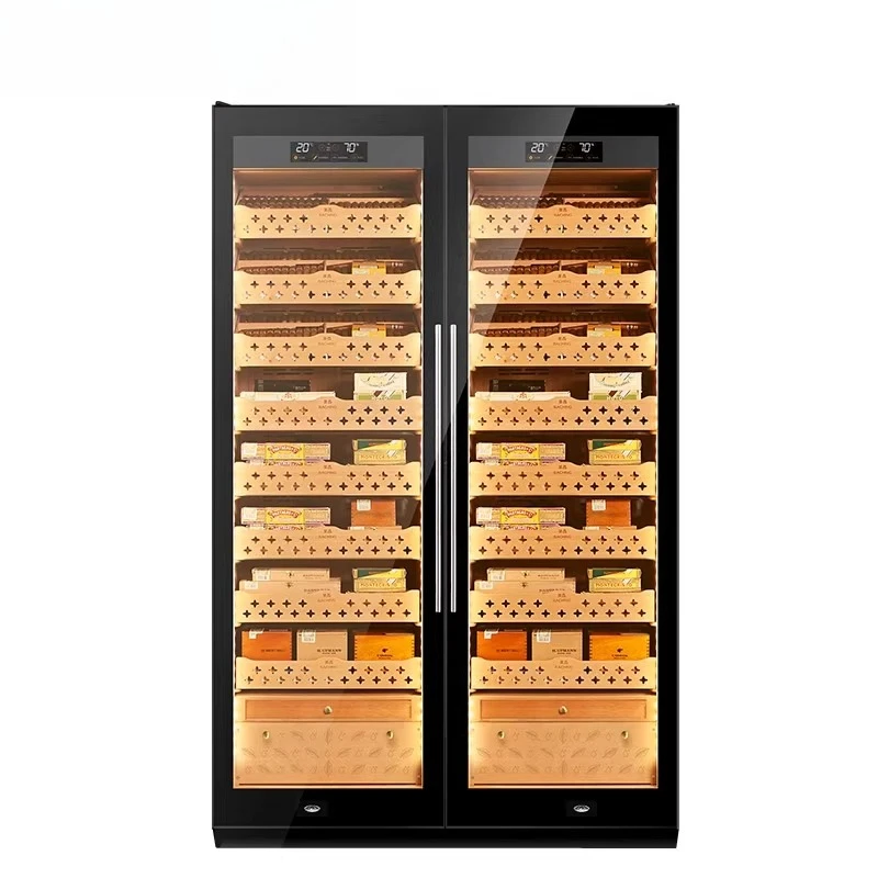 Бытовой шкаф для сигар с двойной дверью, винный шкаф, комбинированный интеллектуальный шкаф для хранения