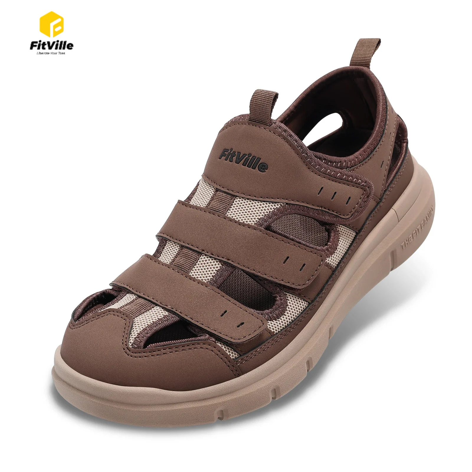 Summer Men'S Sandals Widened Diabetes Shoes Mens Casual Shoe Lightweight For Plantar Fasciitis Arch Support Relief Pain