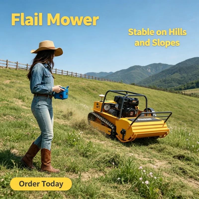 Customized Slope adaptable remote control lawn mower keep farmers away from field work,competitive wholesale price