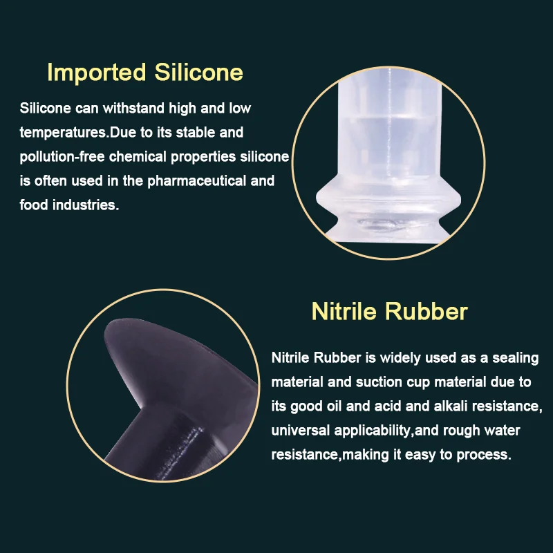 10pcs NEW Type Zp Series Vacuum Suction Cup Manipulator Accessories Pneumatic Film Type ZP01U With An M5 Connector