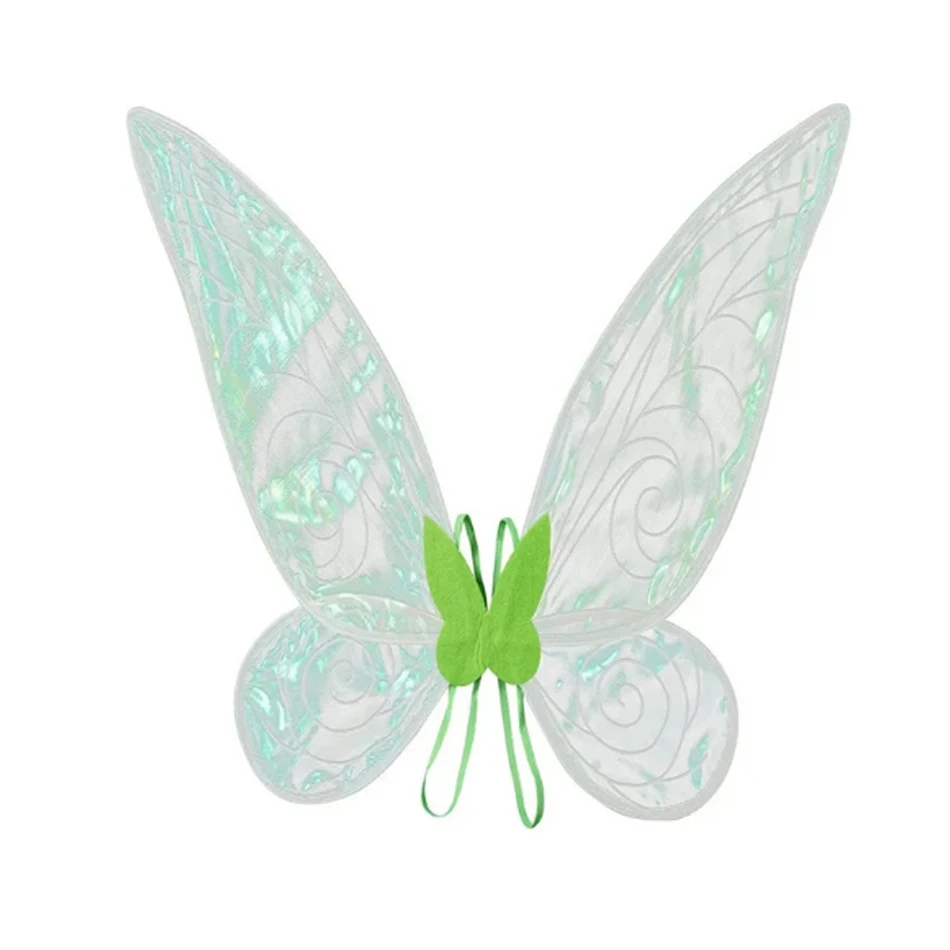 Disney Tinker Bell Fairy Tiana Costume For Girl 2024 Photo Shoot Children Clothing Princess Elf Birthday Ball Gown Dress Wing