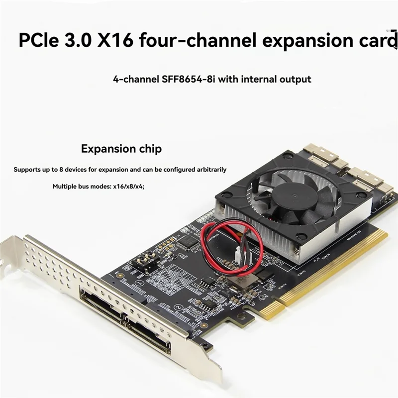 

L53A-PLX8749 Pcie Expansion Card M. 2 Nvme SSD U. 2 Interface, External Graphics Card, And Split-Free Compatibility Module