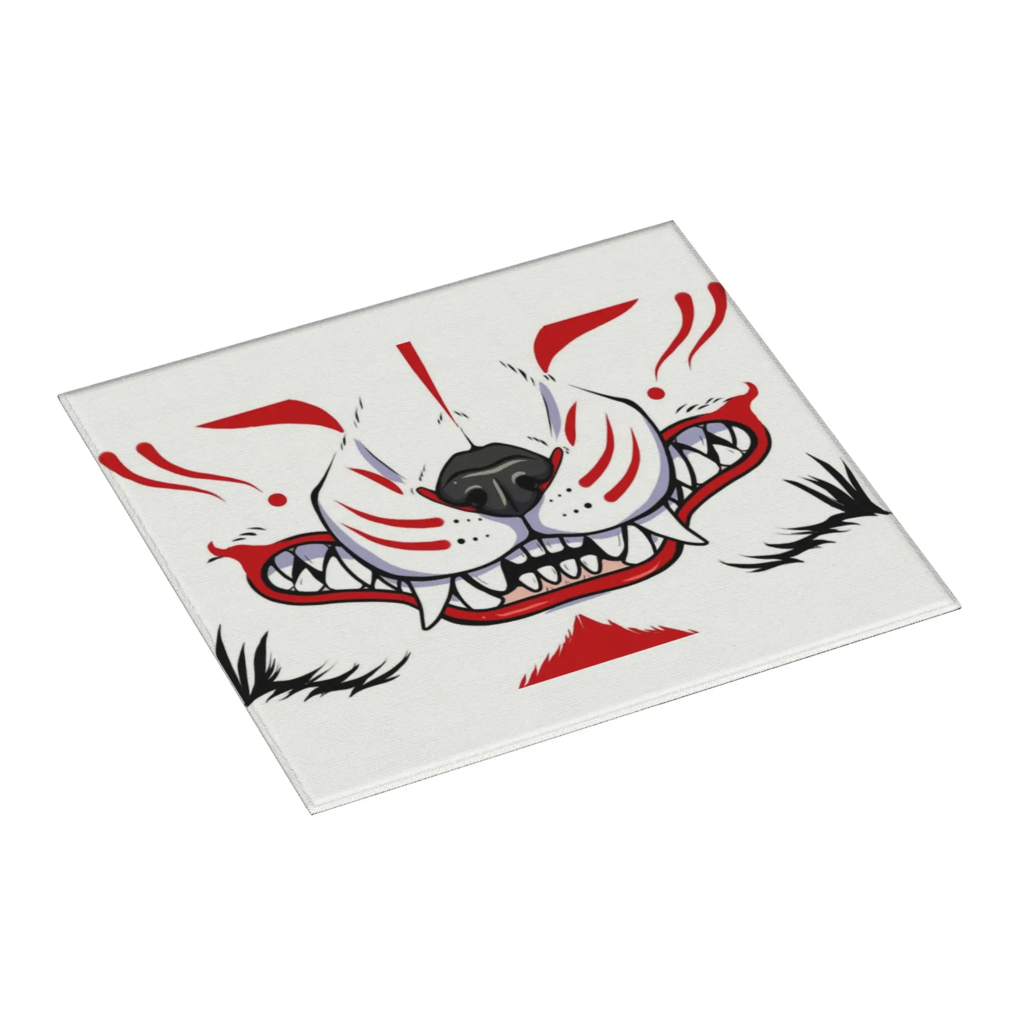 Drying Mat For Kitchen Oni Demon Kitsune Grin Barware Tableware Fox Aunumart Japanese Washable Kitchen Sink Drying Pad
