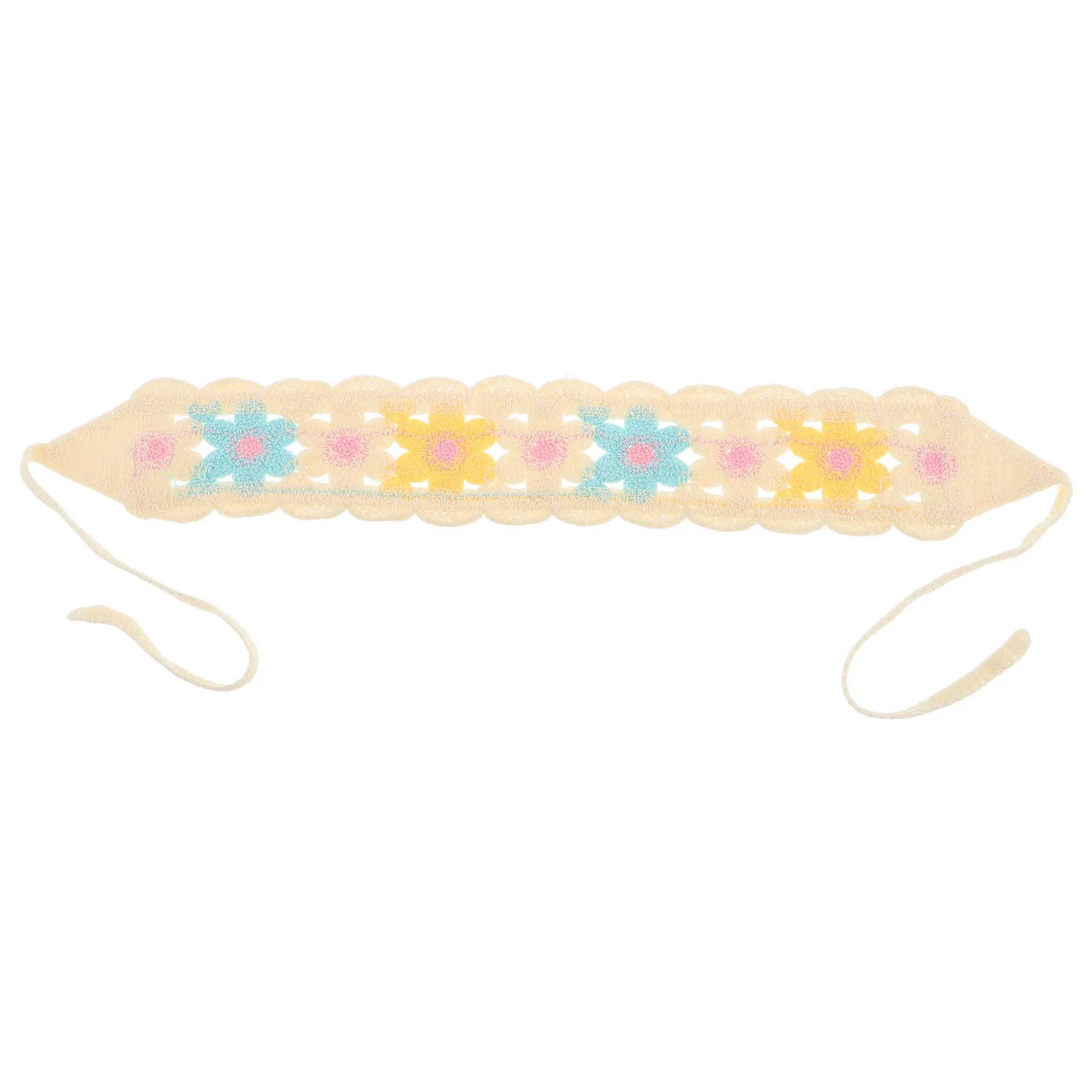 وشاح رأس كبير على الطراز الريفي للنساء من البوليستر الناعم على شكل مثلث، غلاف شعر متعدد الاستخدامات لحفلات السفر الرياضية الخارجية، زهور #1