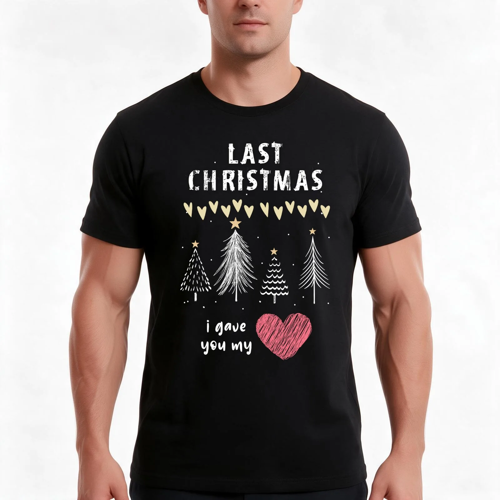 Last Christmas WHAM- Romantic Magical XMAS of Love T-Shirt, Summer Casual Cotton Tee, Oversized Streetwear Tops, 100% Cotton