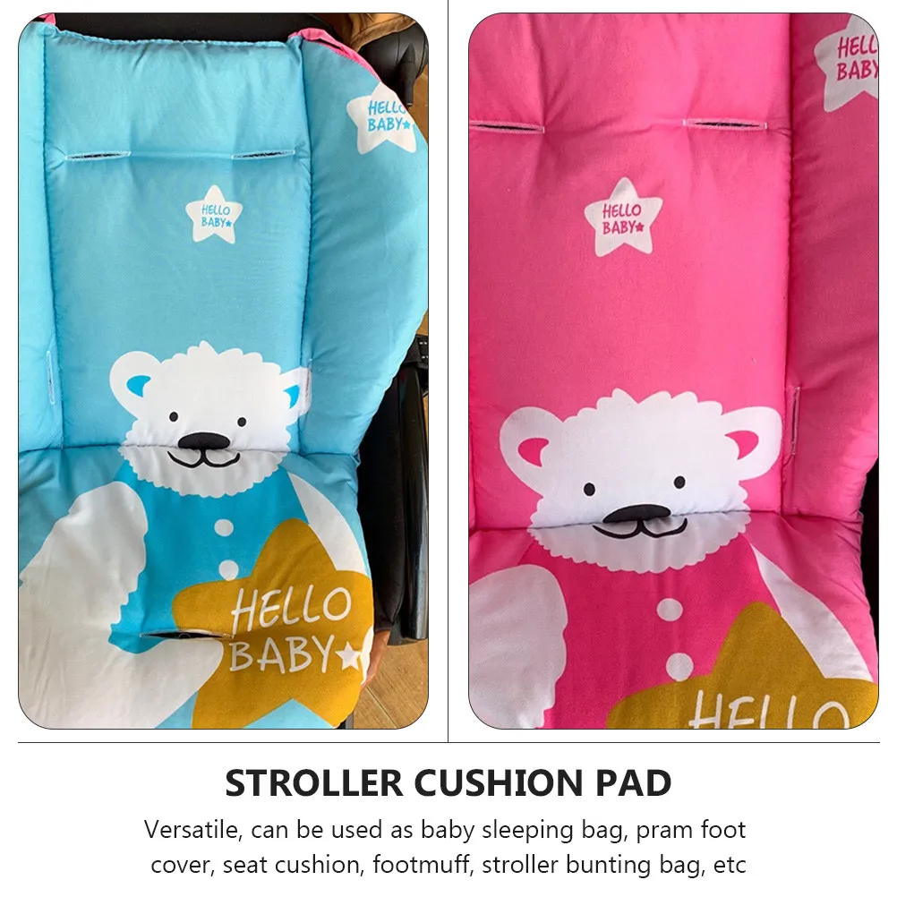 

Baby Stroller Cotton Cushion Liner Warm Soft Cotton Pad for Stroller Baby Dining Chair Seat Infant Pram Cushion