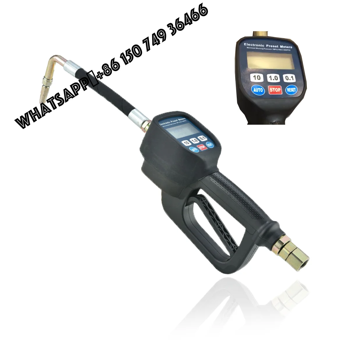 

Digiatl Preset Engine Oil Filling Nozzle Electronic Oil Gun Quantitative Refueling Nozzle