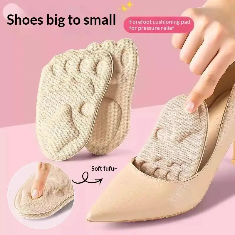 Women High Heel Forefoot Pad For Shoes Insert Half Insoles Plantar Fasciitis Pain Relief Comfortable Foot Care Massaging Toe Pad