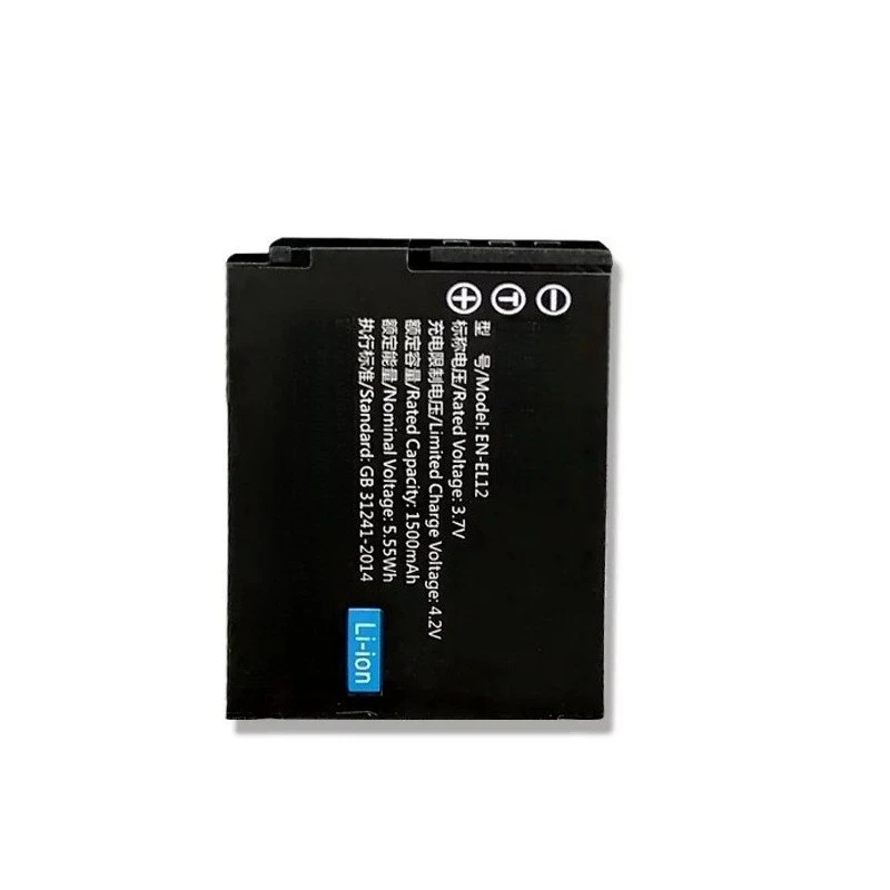 New EN-EL12 3.7V 5.55Wh 1500mAh Rechargeable Battery for Nikon Coolpix S630P300/330 S710/6200/6300 High Quality Digital Battery